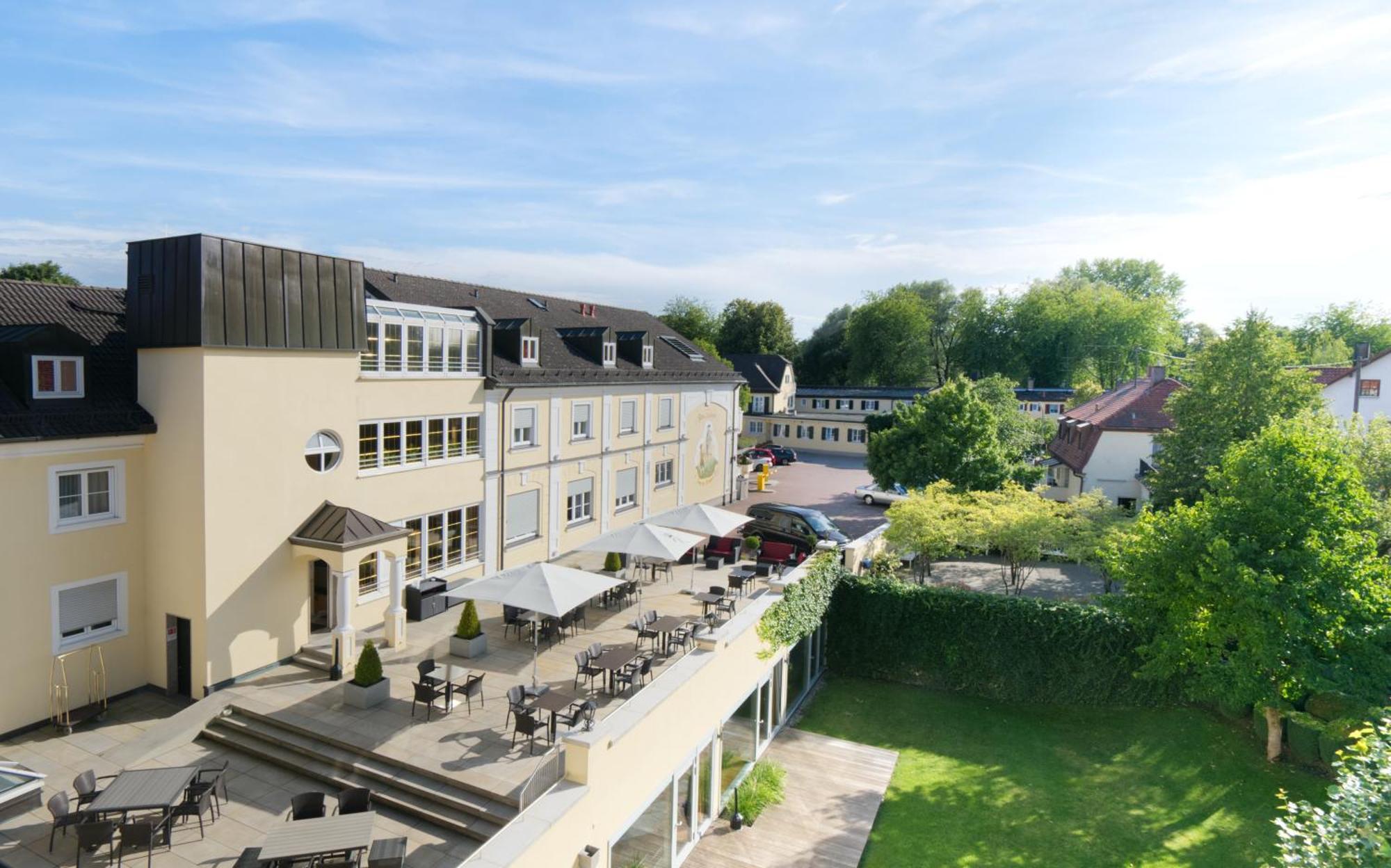 Oberschleißheim Hotel Am Schlosspark Zum Kurfuerst מראה חיצוני תמונה